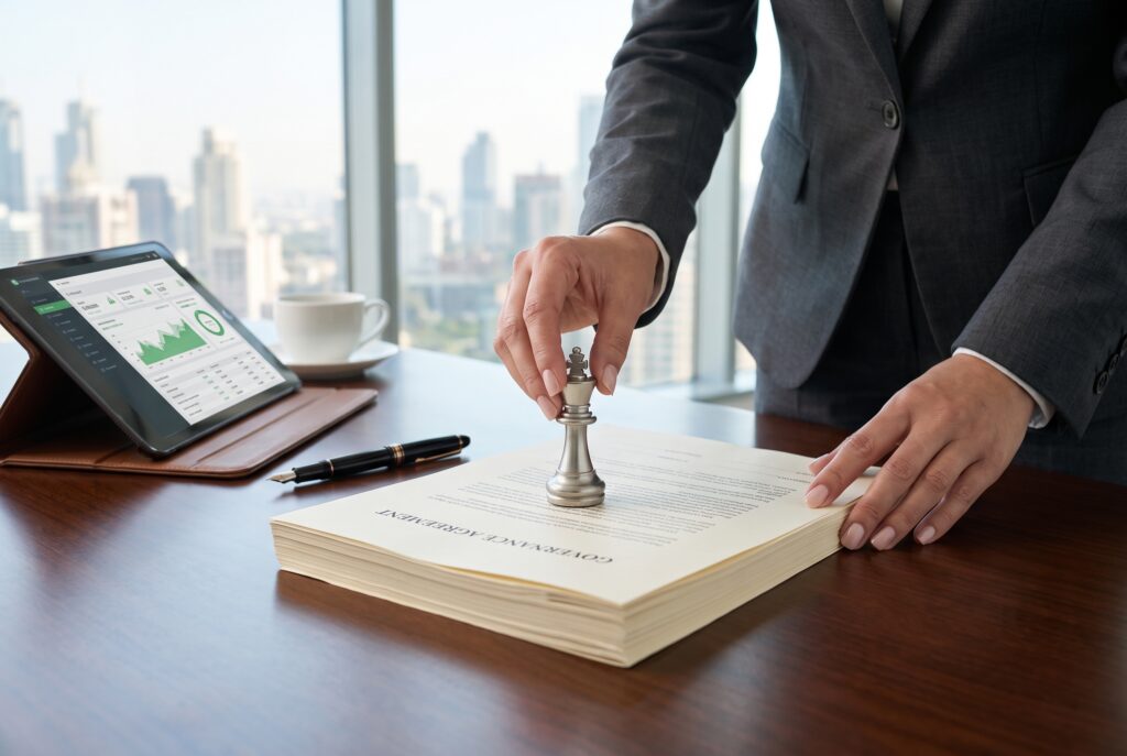 administração da holding